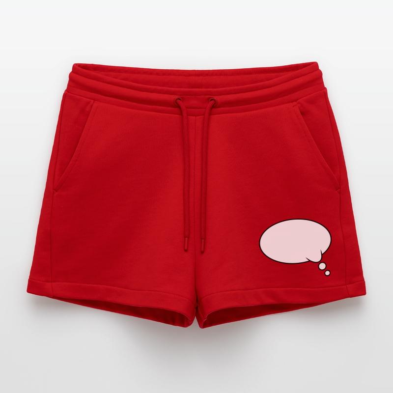 Denkblase Design Organic Relaxed Cropped Shorts Made in EU