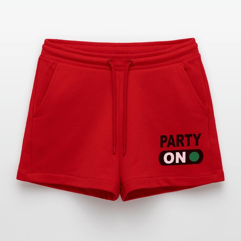 party Organic Relaxed Cropped Shorts Made in EU