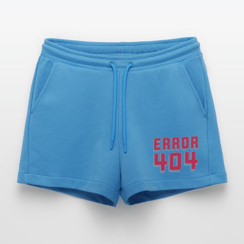 Connection Problem Error 404 Organic Relaxed Cropped Shorts Made in EU