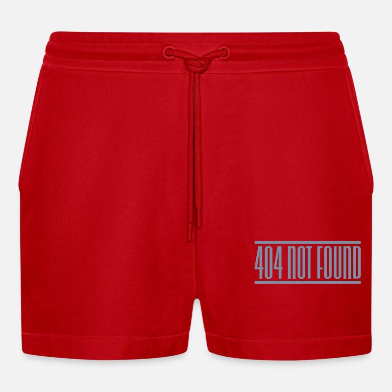Message 404 not found - Organic Relaxed Cropped Shorts Made in EU - red