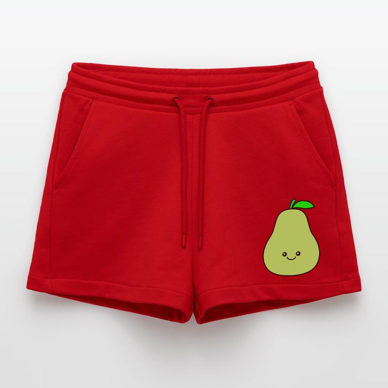 Pear Comic Organic Relaxed Cropped Shorts Made in EU