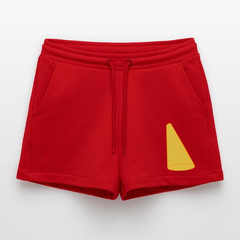 Light Cone Spotlight Stage Design Organic Relaxed Cropped Shorts Made in EU