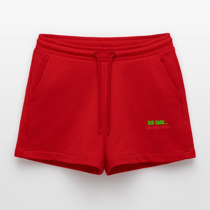 I invite... Please do not disturb! Organic Relaxed Cropped Shorts Made in EU