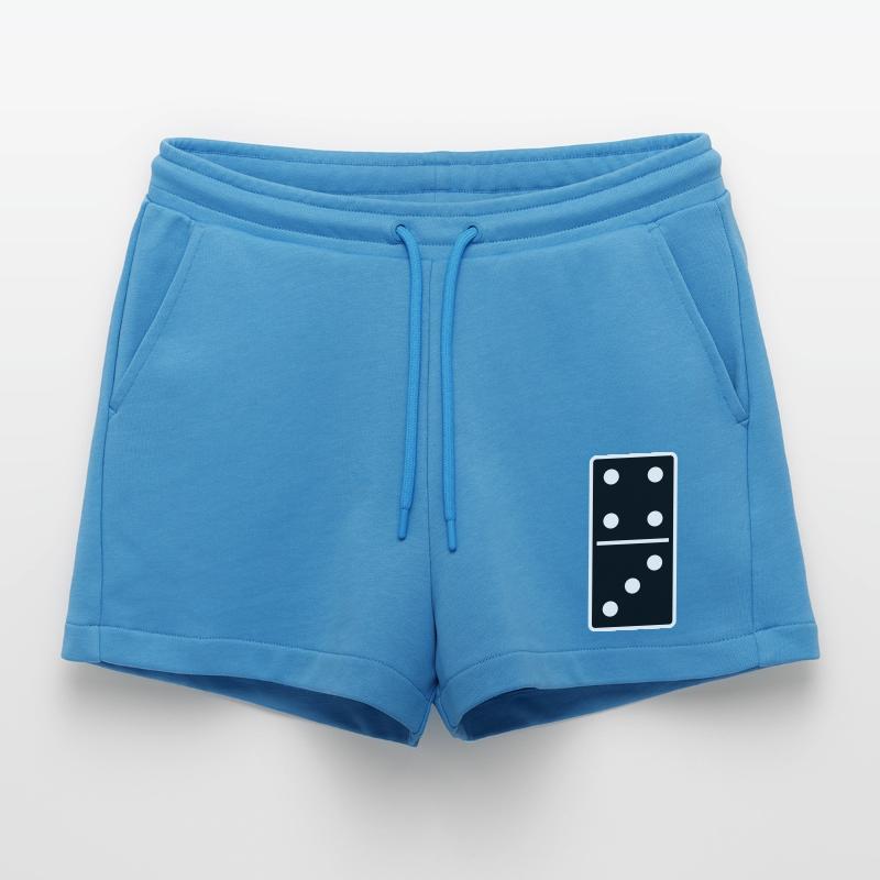 DOMINO STONE 4: 3 - VARIABLE COLOR - VECTOR DESIGN! Organic Relaxed Cropped Shorts Made in EU