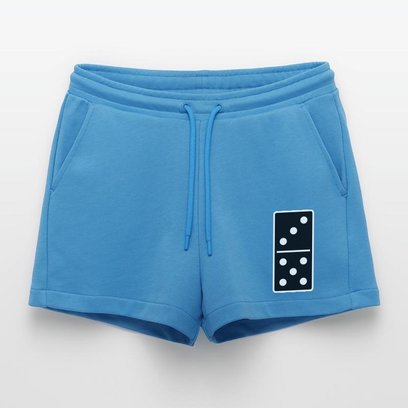 DOMINO STONE 3: 5 - VARIABLE COLOR - VECTOR DESIGN! Organic Relaxed Cropped Shorts Made in EU