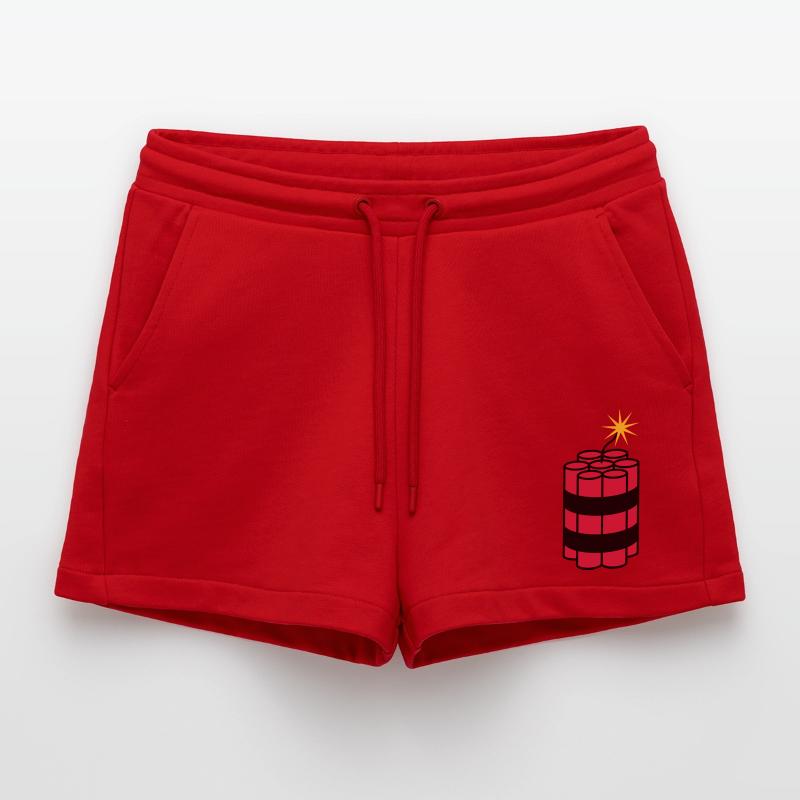 éclairé tnt dynamite explosé explosion spre Short bio décontracté court fabriqué en UE