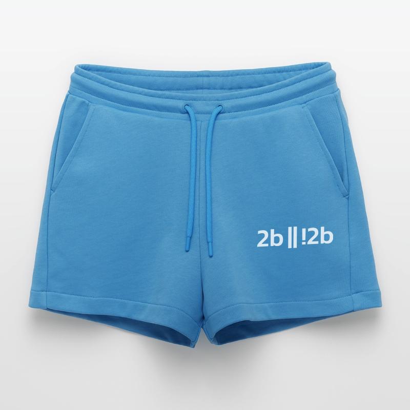 To be or not to be ? Funny Programmer Programer Organic Relaxed Cropped Shorts Made in EU