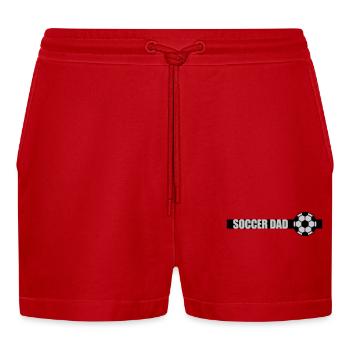 Bar Soccer Dad Logo - Short bio décontracté court fabriqué en UE - rouge - Devant