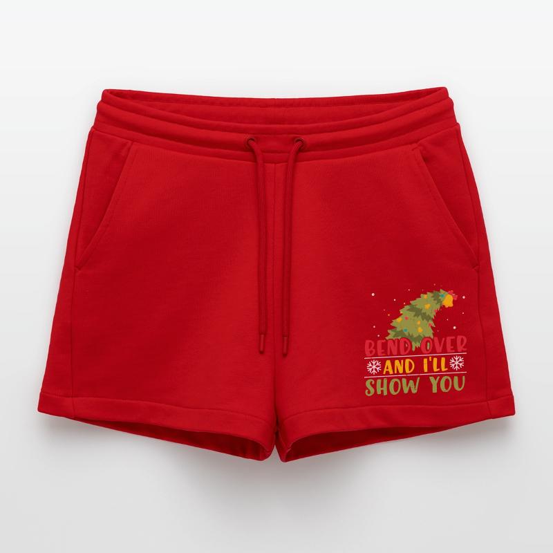 Weihnachtsbaum Geschenk Weihnachtspullover Organic Relaxed Cropped Shorts Made in EU