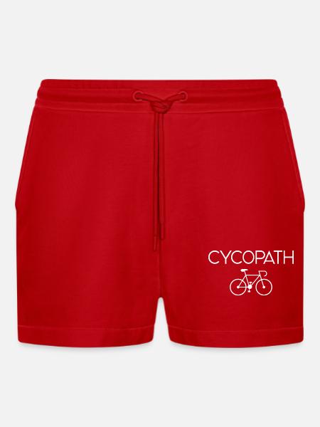Geschenke für Radfahrer – Cycopath - Organic Relaxed Cropped Shorts Made in EU - Rot