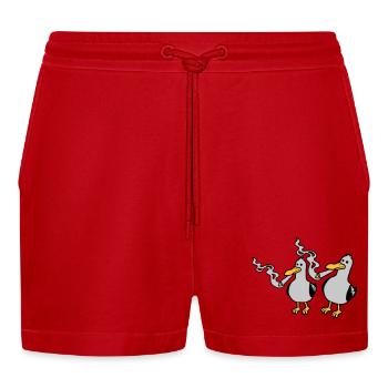 2 Amis Stoner Seagull - Short bio décontracté court fabriqué en UE - rouge - Devant