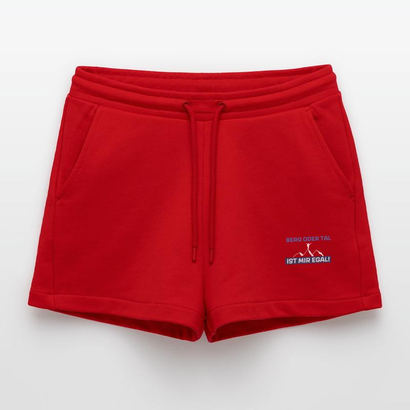 Berg oder Tal ist mir egal Organic Relaxed Cropped Shorts Made in EU