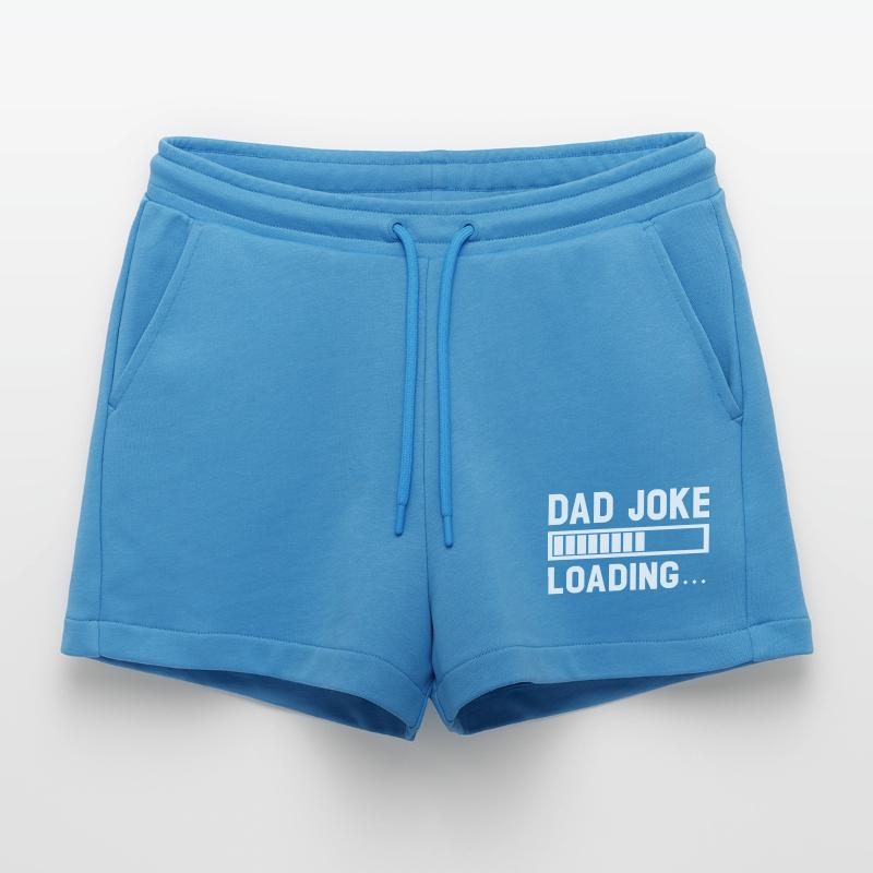 Loading Dad Joke Graphic Tee Organic Relaxed Cropped Shorts Made in EU