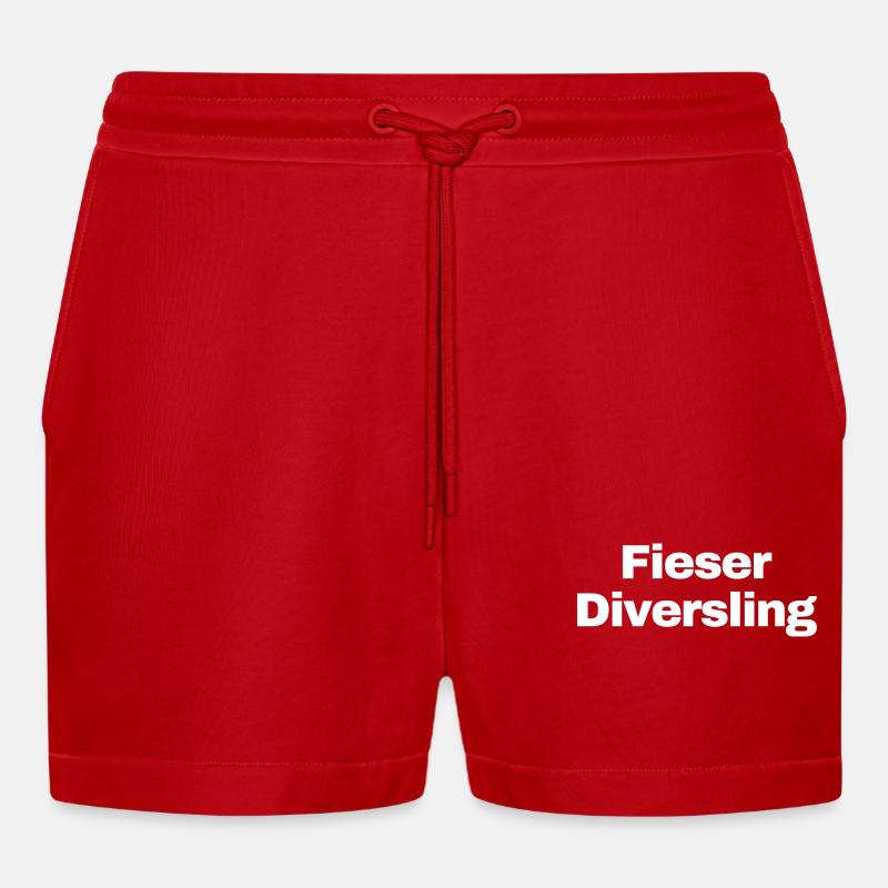 So ein Lümmel - Organic Relaxed Cropped Shorts Made in EU - Rot
