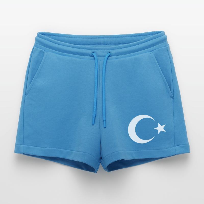 Turkey - Turkish flag Organic Relaxed Cropped Shorts Made in EU