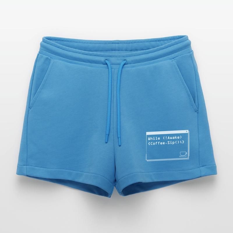 Aus Kaffee Code generieren Programmierer Organic Relaxed Cropped Shorts Made in EU