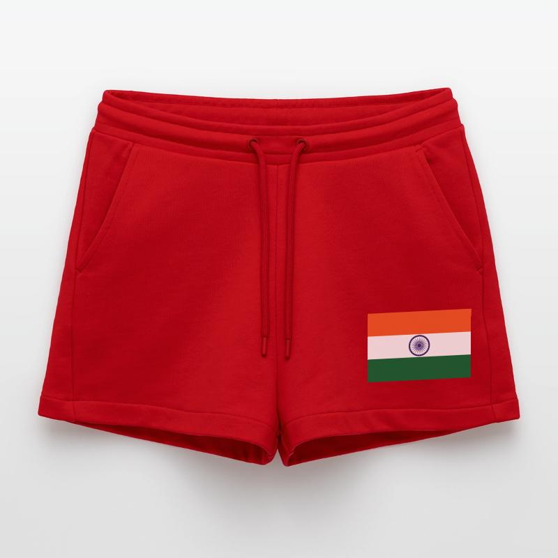 India Organic Relaxed Cropped Shorts Made in EU