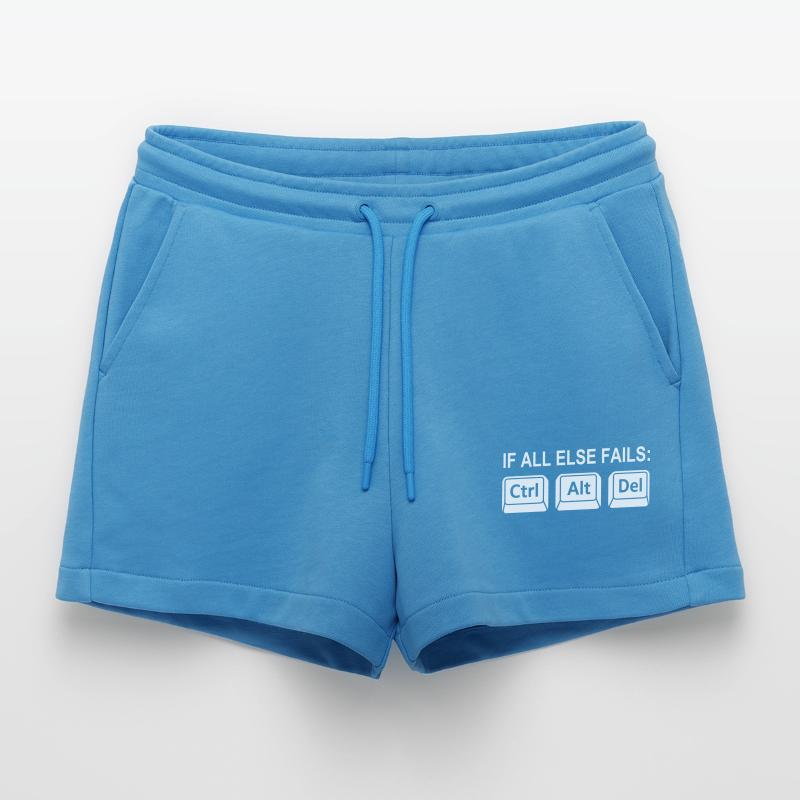 Programmierer Shortcut Geek IT Support Computer  Organic Relaxed Cropped Shorts Made in EU