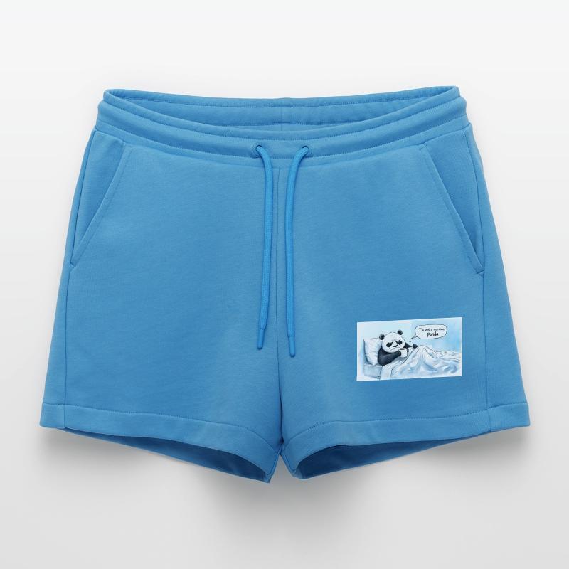 Morgendlicher Panda Organic Relaxed Cropped Shorts Made in EU