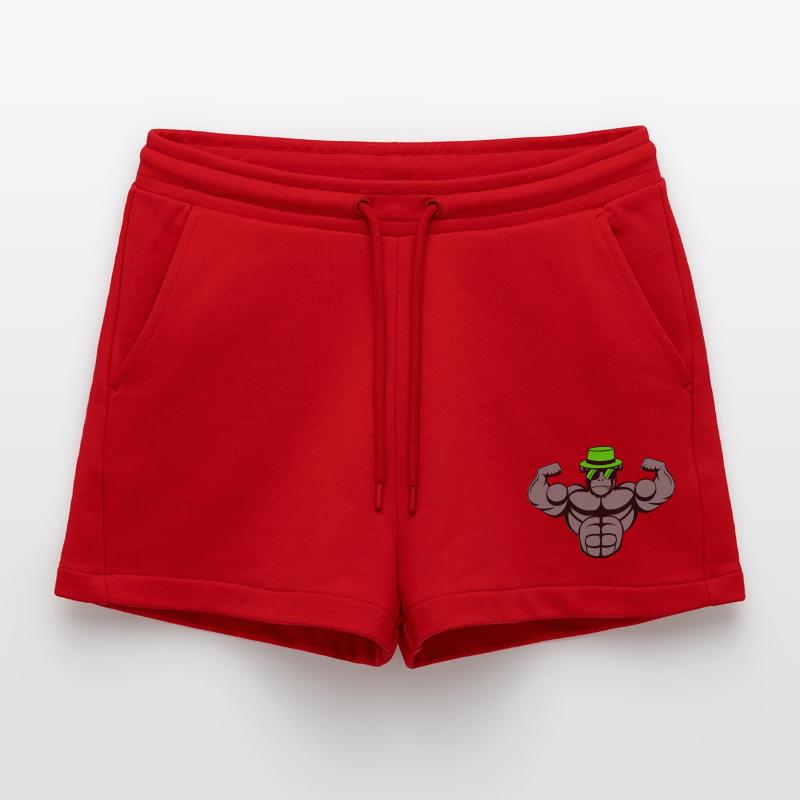 Strong Gorilla Organic Relaxed Cropped Shorts Made in EU