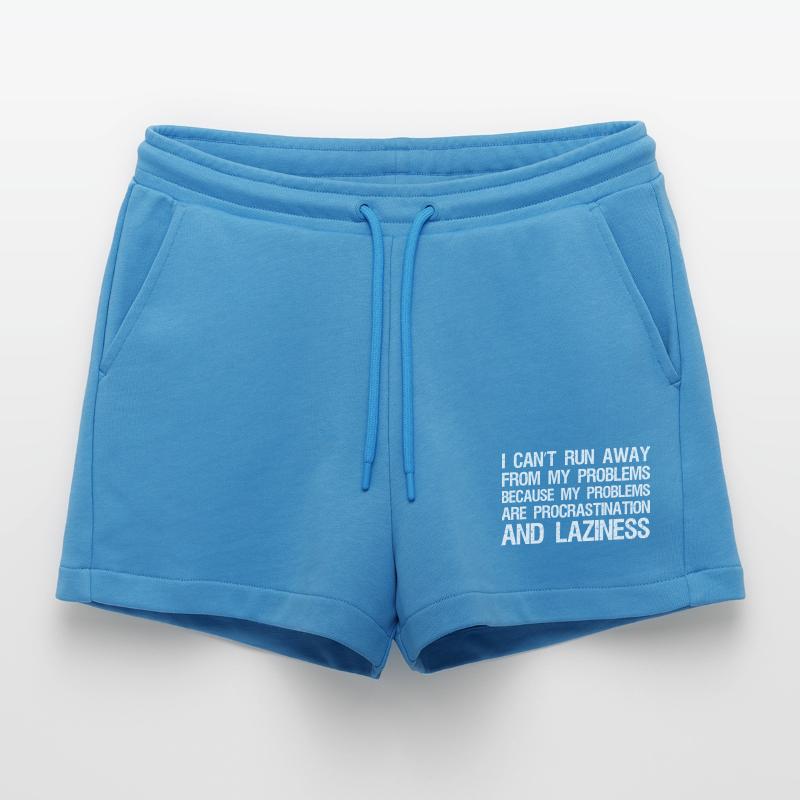 I can't run away from my problems because Organic Relaxed Cropped Shorts Made in EU