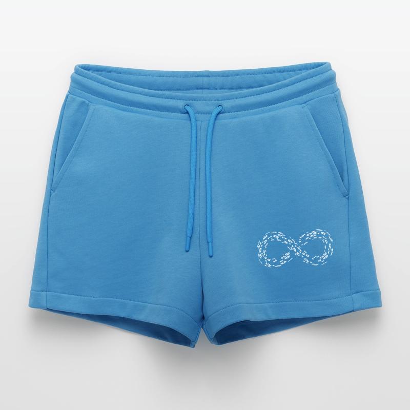 Leopard Infinity Loop Organic Relaxed Cropped Shorts Made in EU