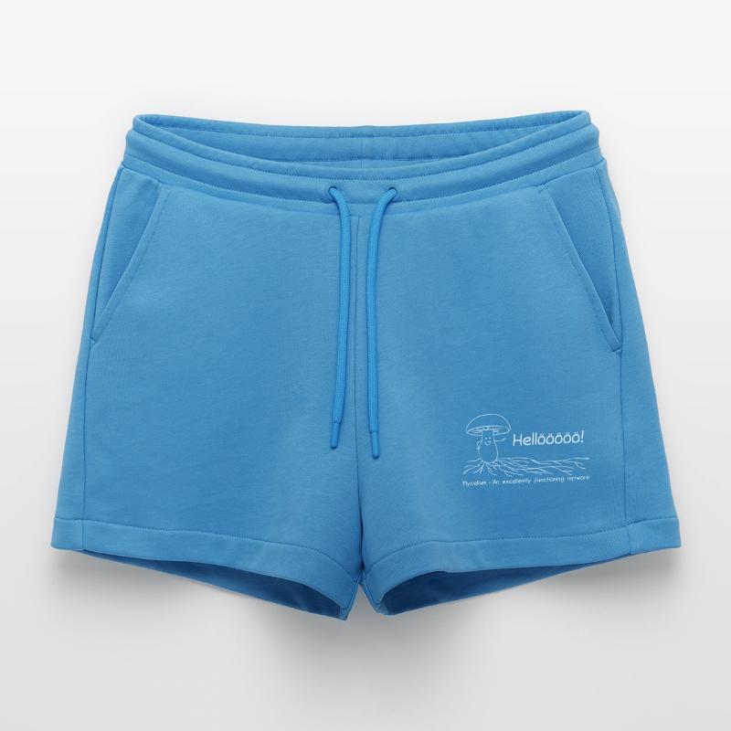 Mycelium - An excellently functioning network Organic Relaxed Cropped Shorts Made in EU
