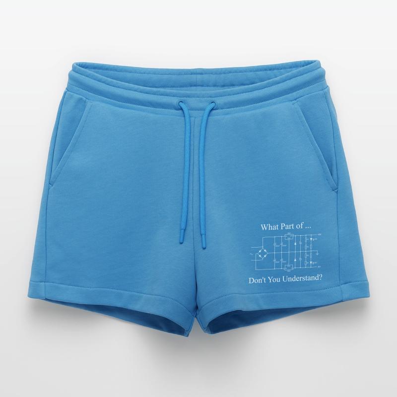 Electrical Engineer Funny Engineering Sarcasm Organic Relaxed Cropped Shorts Made in EU
