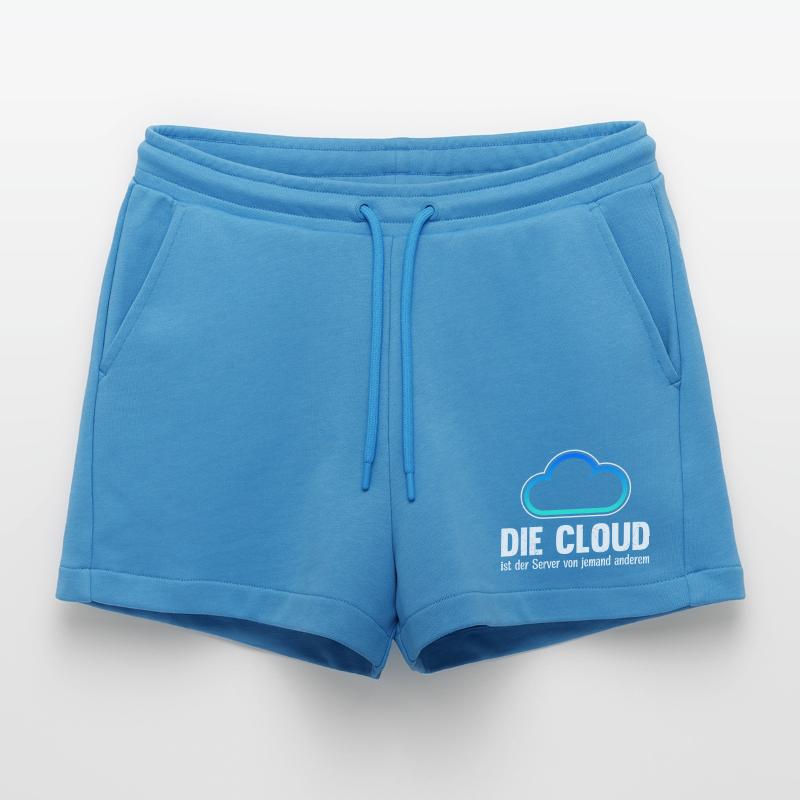 Coder DIE CLOUD IST DER SERVER VON JEMANDE ANDREN Organic Relaxed Cropped Shorts Made in EU