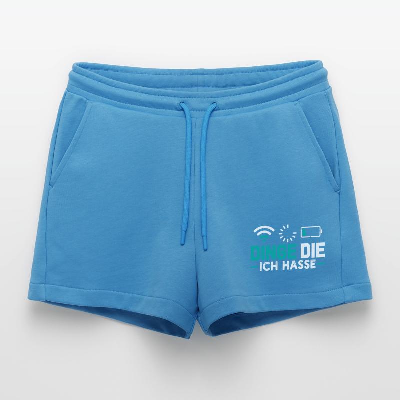 Nerd Computer THINGS I HATE FUNNY Organic Relaxed Cropped Shorts Made in EU