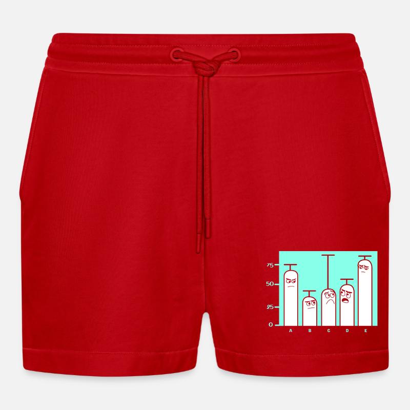 Programmeur Codeur GPT - Short bio décontracté court fabriqué en UE - rouge