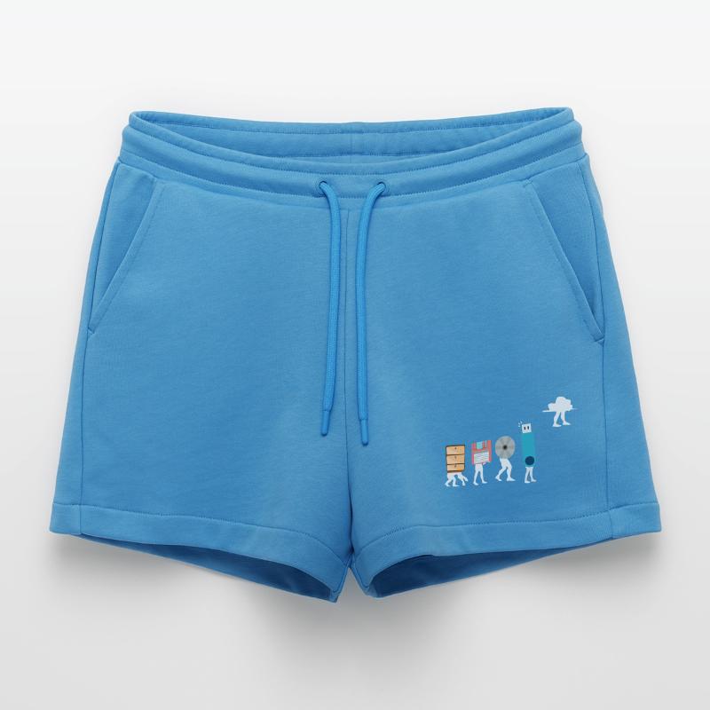 Cloud-Computing-Lustige Programmierer-Daten-KI-Software Organic Relaxed Cropped Shorts Made in EU
