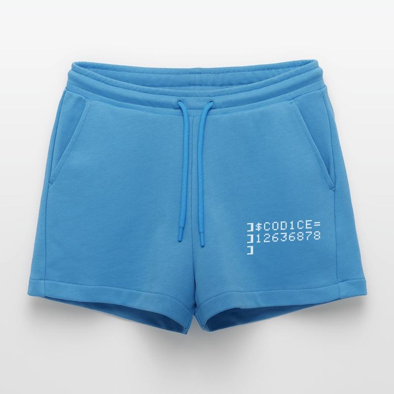 C0D1CE Codice 8-Bit Esadecimale Code Nerd Pix Organic Relaxed Cropped Shorts Made in EU