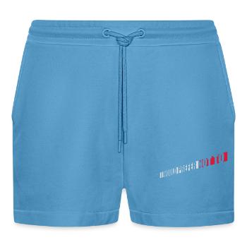 I prefer not to - Organic Relaxed Cropped Shorts Made in EU -  Sol Blue - Front