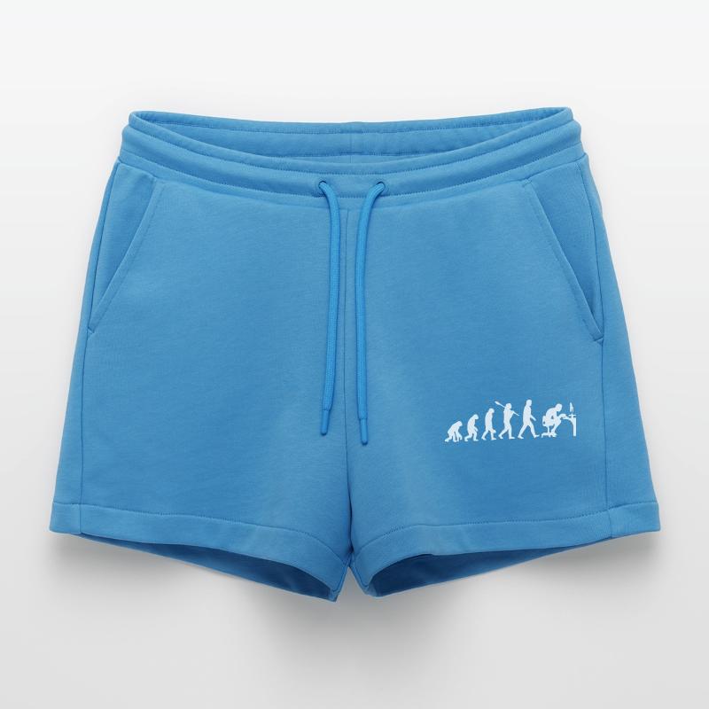 Programmer - Evolution - PC - Computer Scientist Organic Relaxed Cropped Shorts Made in EU