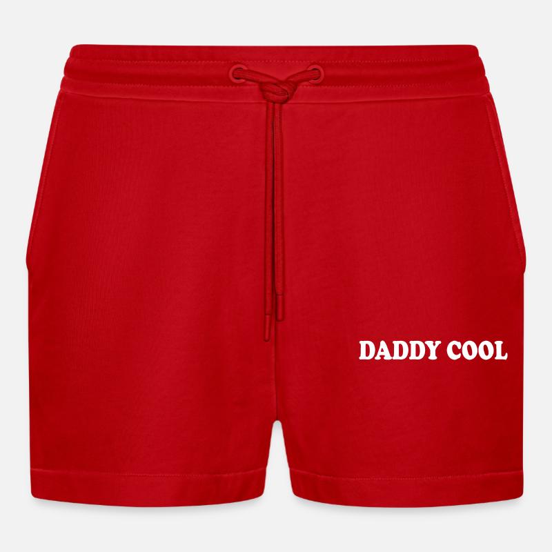 Daddy cool - Short bio décontracté court fabriqué en UE - rouge