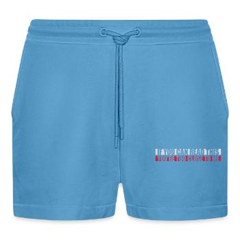 too close to me - Organic Relaxed Cropped Shorts Made in EU -  Sol Blue - Front