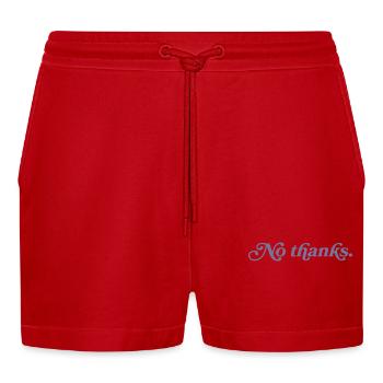 Nein, danke. - Organic Relaxed Cropped Shorts Made in EU - Rot - Vorne