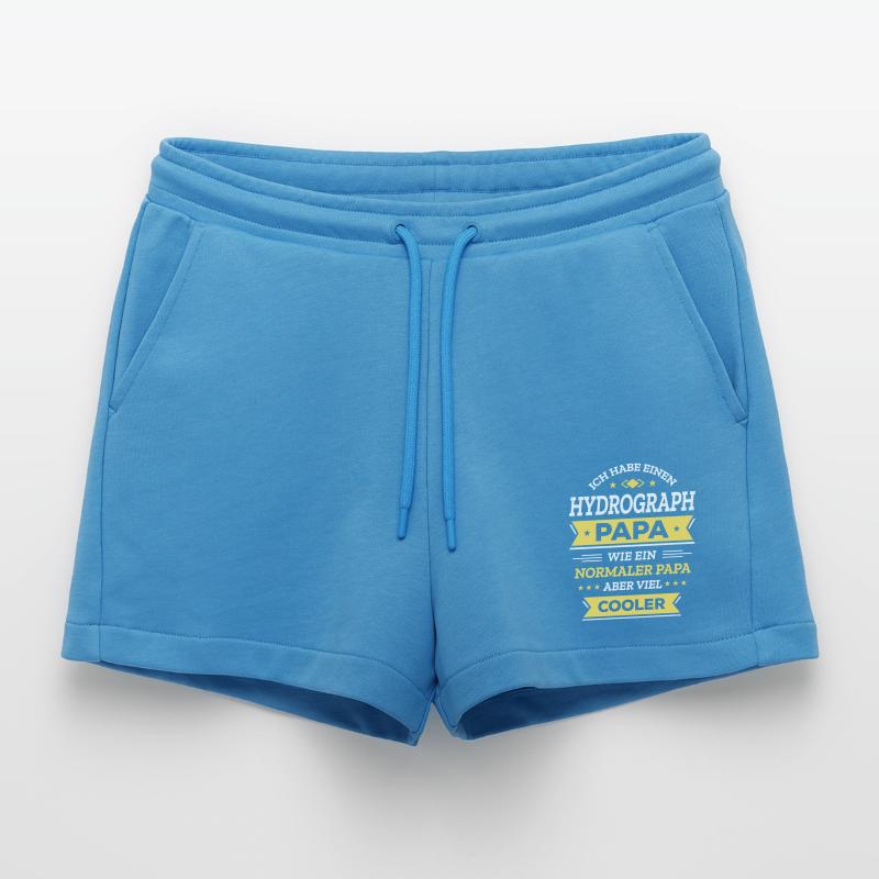 HYDROGRAPH PAPA - COOLER ALS NORMAL, EXPERT Organic Relaxed Cropped Shorts Made in EU