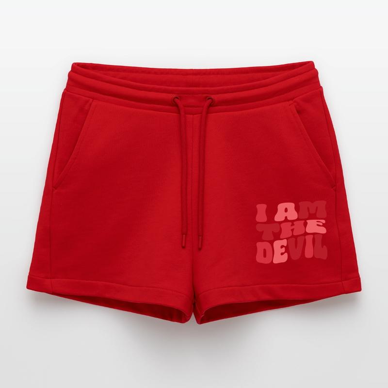 I am the Devil - Ich bin der Teufel Organic Relaxed Cropped Shorts Made in EU