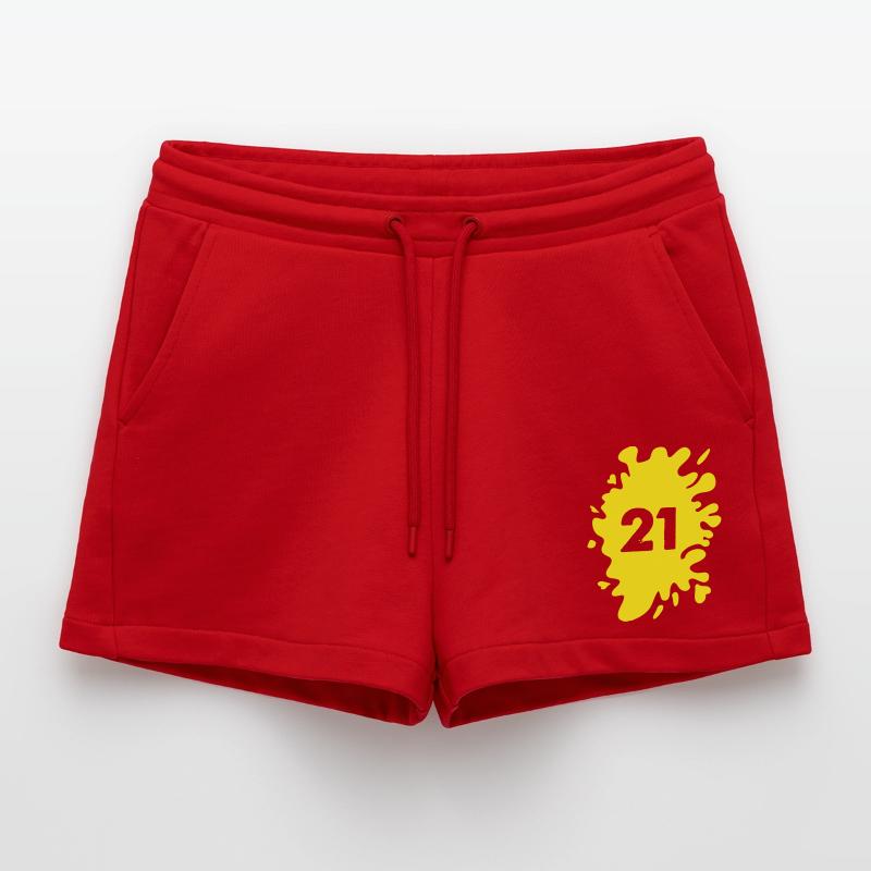 Blobs 21 Organic Relaxed Cropped Shorts Made in EU