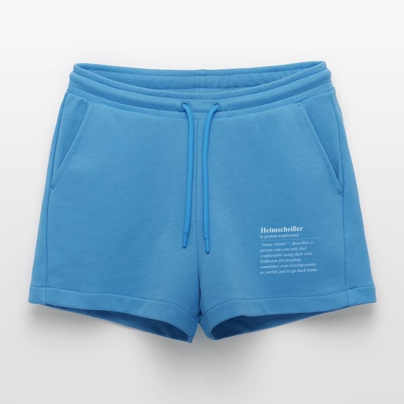 Heimscheißer Funny German Idiom Organic Relaxed Cropped Shorts Made in EU
