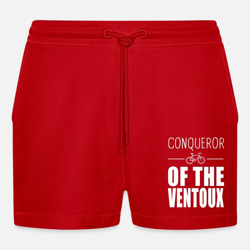 Conquérant du Ventoux - Short bio décontracté court fabriqué en UE - rouge