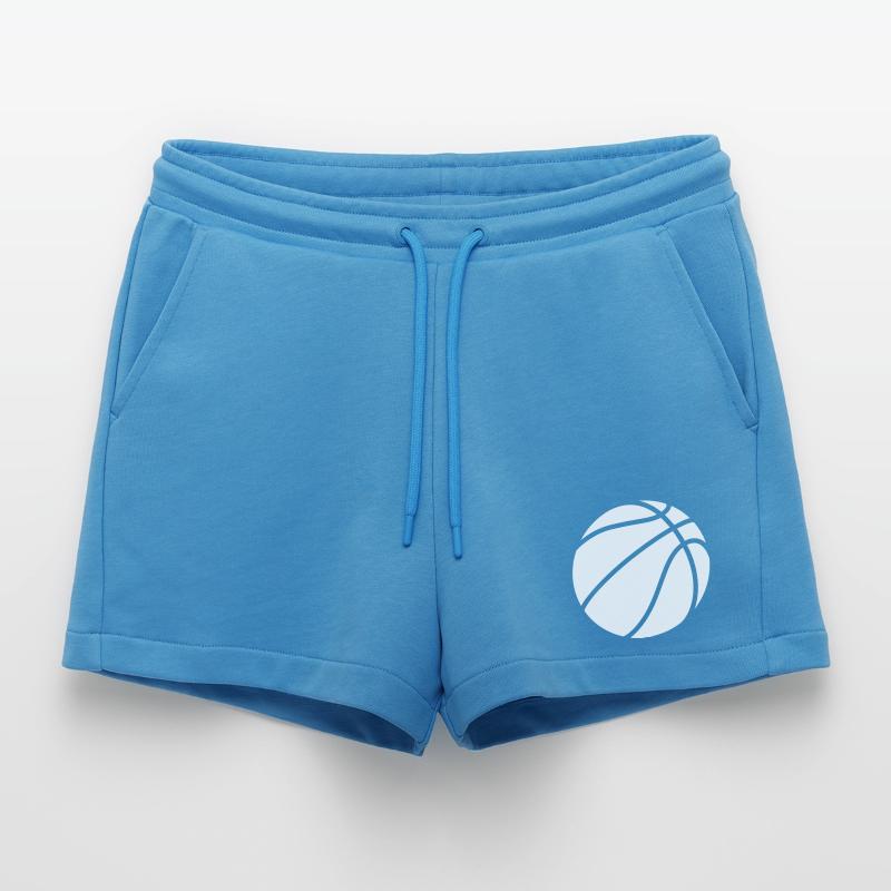 Logo de basket-ball blanc Short bio décontracté court fabriqué en UE