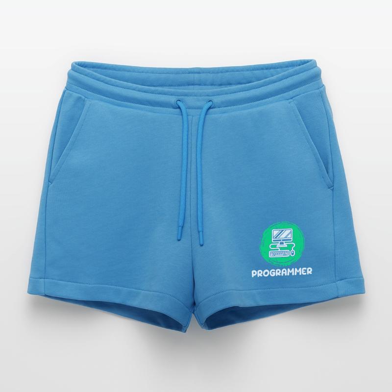 Computer Developer Programmer Computer Geek Organic Relaxed Cropped Shorts Made in EU