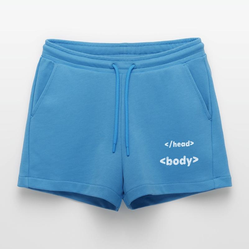 Code Programmierer Developer Skripting Informatik Organic Relaxed Cropped Shorts Made in EU