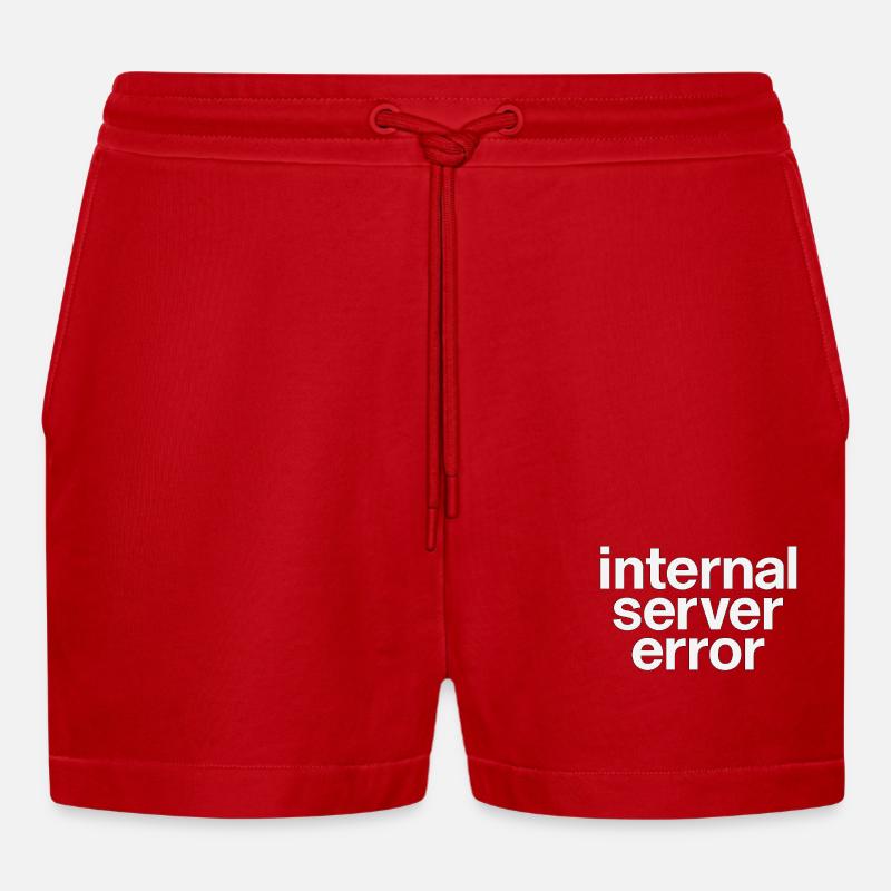 internal server error - Organic Relaxed Cropped Shorts Made in EU - Rot