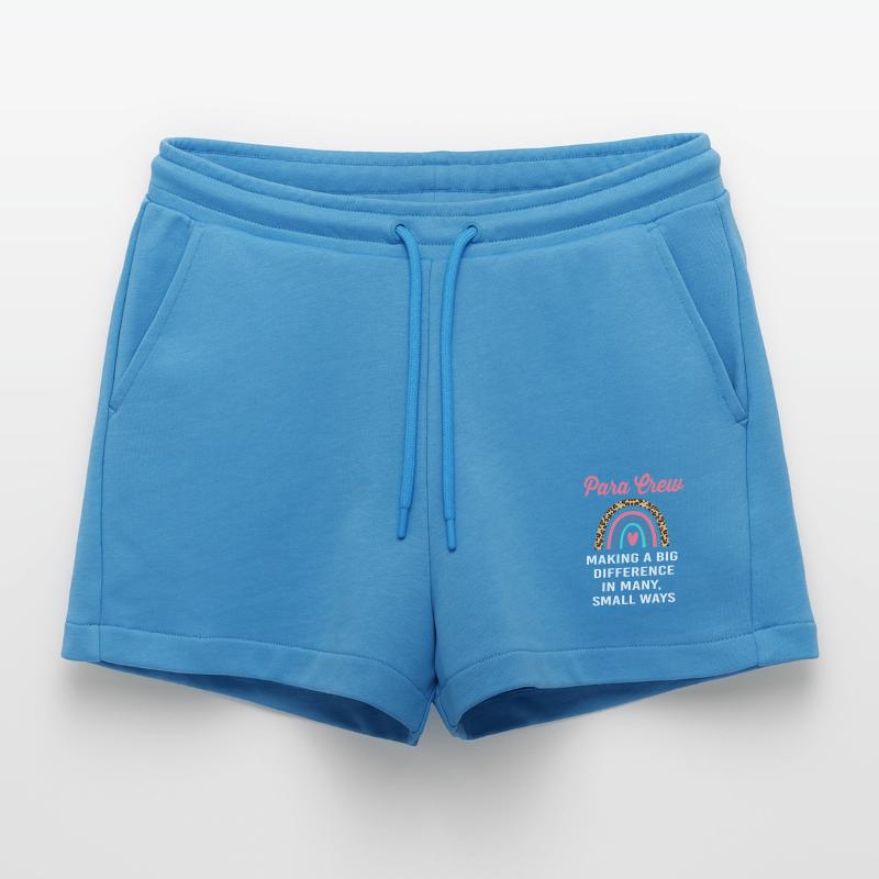 Paraeducator Lehrerassistent Paraprofessional Organic Relaxed Cropped Shorts Made in EU