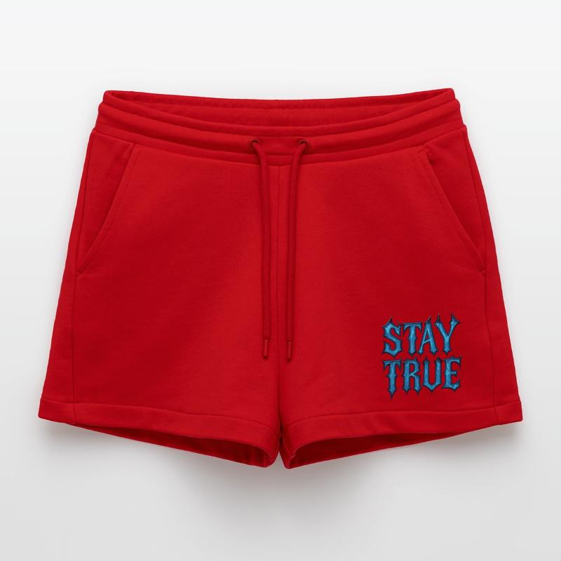 Stay True Design – Sei du selbst Statement Organic Relaxed Cropped Shorts Made in EU