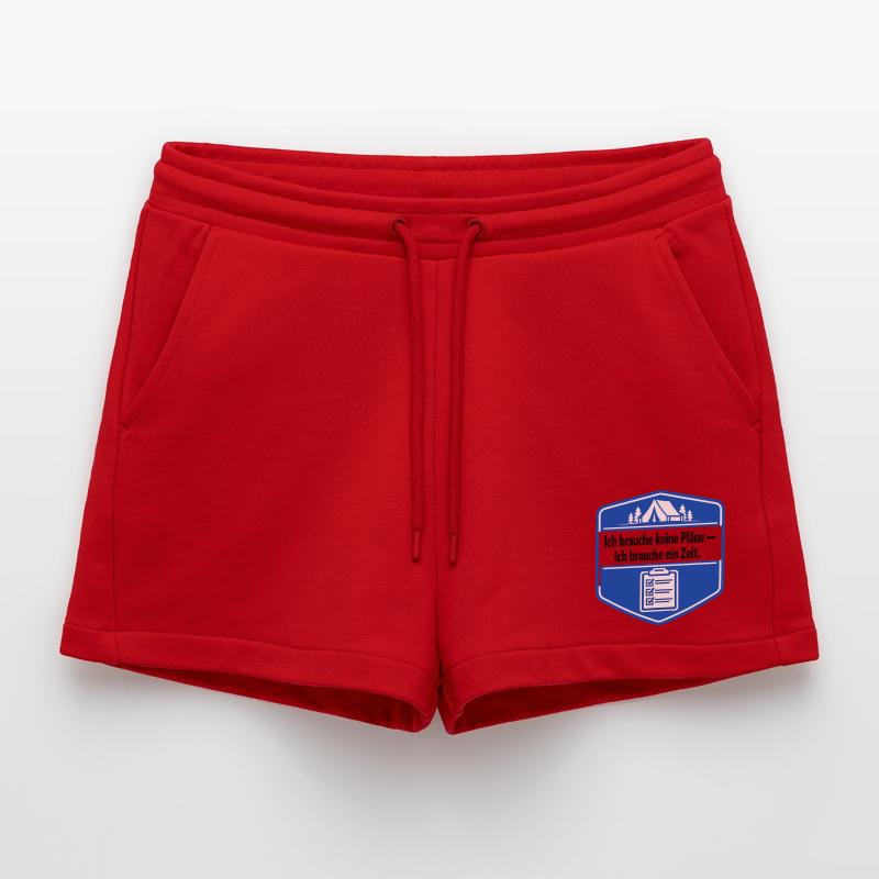 Ich bin ein Camper Organic Relaxed Cropped Shorts Made in EU
